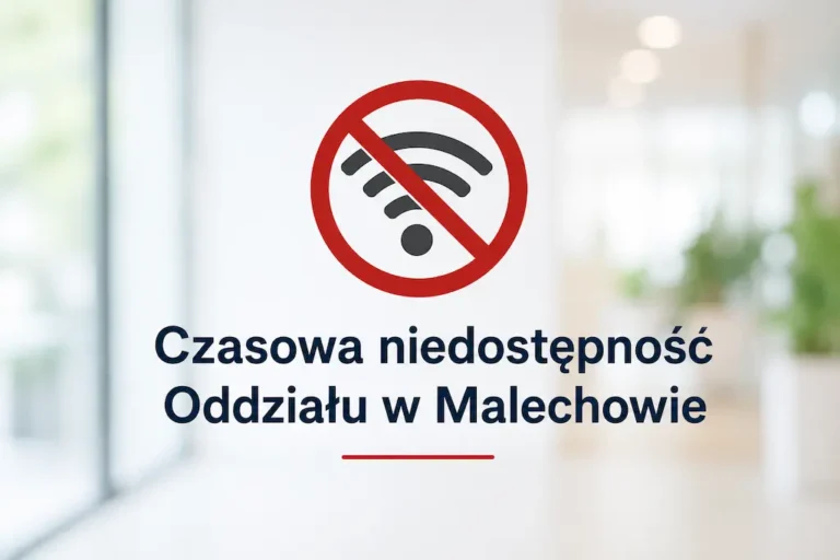 Baner czasowa niedostępność